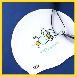 예쁜수영복 코디 단체 수모 할인 오리 자유형 캐릭터 귀여운 실리콘수모 아쿠아로빅 편한소재