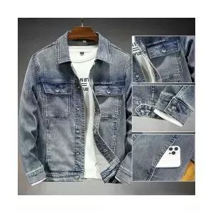 남자 데님 봄 청자켓 깔끔한 스타일남인테일러드자켓 코트남워싱 개성 인기1
