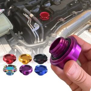 1Pc 자동차 엔진 오일 캡 알루미늄 라디에이터 연료 필러 탱크 커버 honda호환 Civic City Accord CR-V Vez