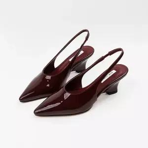 여성 구두 슬링백 힐 6cm 스틸레토 펌프스 웨지 뮬 샌들 미들힐 EF263241 와인