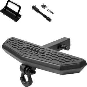 IIREENO 24인치 히치 스텝 장갑 장착 - 2인치 리시버 픽업 트럭 트레일러 SUV 후방 범퍼 가드 프로텍터