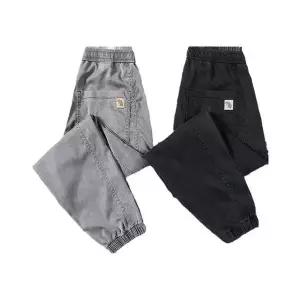 남자 배기 청바지 핏 여름 와이드 데님 면 봄가을 9부 캐주얼 긴바지 BE3