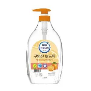 (로)참그린 트루워시 구연산 뽀드득 주방세제 용기 1kg X 3개 (레몬/오렌지 택1)