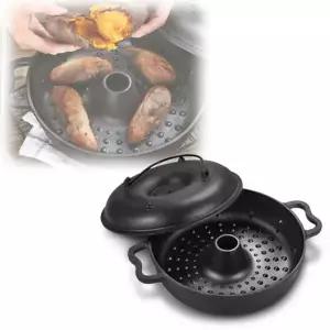 무쇠냄비 가정 캠핑용 무쇠 고구마 밤 직화구이 오븐 냄비