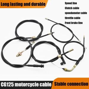 바이크 오토바이 CG125 진주 강 행복클러치 라인 앞 브레이크 마일리지 속도계 스로틀 전체 차량 케이블 5