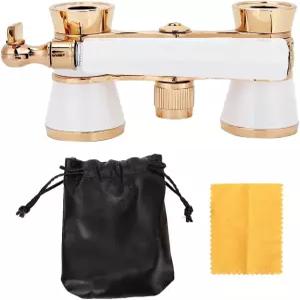 쌍안경 오페라 안경 망원경 3X25 휴대용 미니 극장 조절 가능한 손잡이 빈티지 콤팩트 극장용