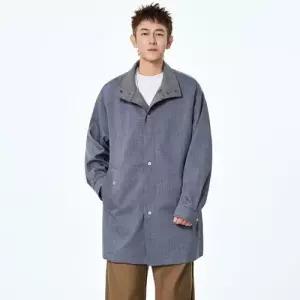 엘럽 남사친 하프 트렌치 코트 봄가을 크루소 문직 차이나 자켓 점퍼 박템3