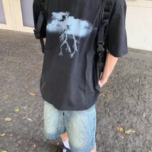 엘럽 청 남친 빈티지 워싱 구제 반바지 커플 벌목 와이드 5부 C06Z14 박템1