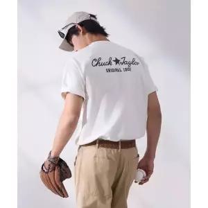 CONVERSE 컨버스 저지 박스 로고 패치 티셔츠 에그렛 UCJ437-W2Y 935724