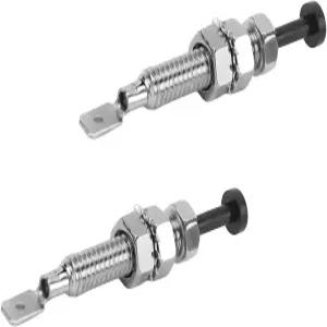 NYTKL 2PCS 도어 핀 스위치 자동 트렁크 알람 조절 가능한 보닛 라이트 후드 나사 대부분의 차량을 위한