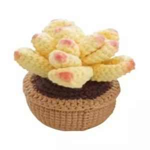 뜨개질 화분 다육식물 코바늘 꽃다발 인형 키링 뜨기