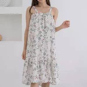 [하프클럽/]여자 골프샤워가운 골프랩가운 미니플라워 블루 프리사이즈