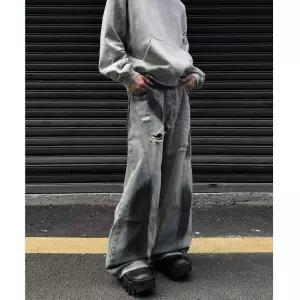 팬츠 남성 일자핏 군소 바이브풍 부츠컷 청바지 지퍼 일자 원픽1