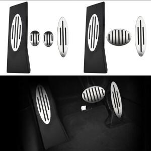 BMW 미니 쿠퍼 용 자동차 페달 JCW S R55 F54 LHD 스테인레스 스틸 발판 브레이크 클러치 커버