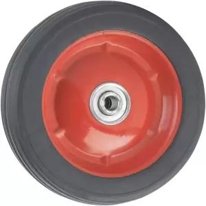 플랫 프리 솔리드 고무 휠 어셈블리 - 교체용 핸드 트럭 7x1.5 1/2 보어 홀 직경 고강도 55파운드 적재