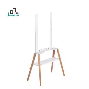 TV 스탠드 이젤형 플로어형 선반포함 화이트 FS44WS