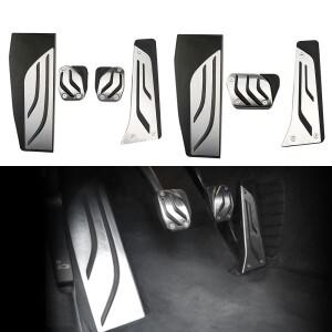 BMW 3 4 시리즈 E87 E90 F20 LHD용 스테인리스 스틸 자동차 페달 발받침 브레이크 커버