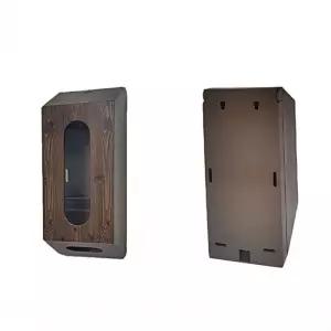 목향 벽걸이 티슈 케이스 고목 재질 식당 업소용