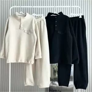 조거팬츠 남자 트레이닝복 하프넥 남녀공용 풀오버 상하세트 코디세트