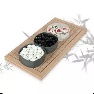 가정바둑판 접이식 바둑판 바둑알 장기판 겸용 장기알 세트