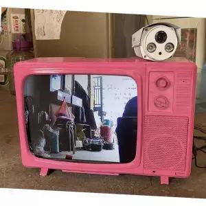 레트로 옛날티비 TV 세트 소품 송출카메라 송출 옛날 촬영