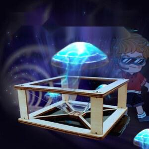 초등학생 과학 수제 3D 소재 홀로그램 모델 장 4차원 발명