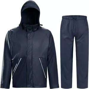 남성용 낚시 방수 레인기어용 타운앤필드 레인슈트 팬츠/오버롤 팬츠 포함 헤비 듀티 레인코트 재킷