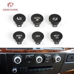 에어컨 패널 스위치 버튼 중앙 제어 손잡이 커버  MAX 자동 끄기  휴식 시트 환기  BMW 호환 5 시리즈 E60