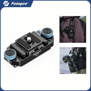 Fotopro RZ-5 카메라 백팩 스트랩 마운트(1/4 나사 포함) DSLR 미러리스 삼각대 안정기용 퀵 릴리스 마운트