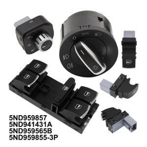 폭스바겐호환 골프 GTI 5 6 제타 Tiguan Passat B6 CC Touran Scirocco Amarok 창 및 헤드 라이트 스위치