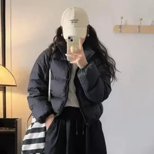 퀼팅패딩점퍼 패딩 오버핏 경량 경량패딩 숏패딩 가죽 겨울의류 숏 여성