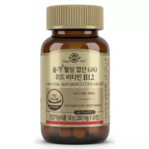 솔가 활성 엽산 680 위드 비타민B12 60정 1개