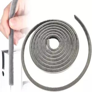 Soeezy 16 Ft (5m) 196 슬라이딩 새시 창문 문 테이프 파일 드래프트 배제 브러시 씰 스트립 웨더스트립