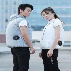커플 조끼 쿨링 쪼끼 차단 자외선 여름 에어컨 후드조끼 배달 작업복 선풍기