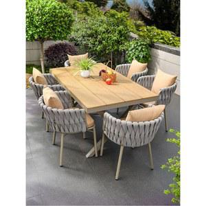 야외테이블세트 전원 주택 마당 제품 정원 A화이트 벤치 야외테이블 책상 식탁 펜션