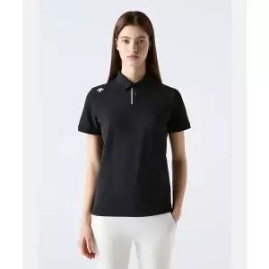 [국내매장판] 데상트 DESCENTE [세리나소빈 ]터프 폴로 반팔 티셔츠 블랙 SR123UPS11 SR123UPS11_BLK0 228