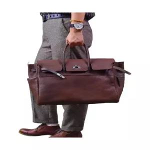 레트로 직장인 소가죽 서류가방 버클 클래식 노트북가방