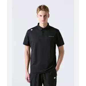 [국내매장판] 데상트 DESCENTE 스몰 워딩 폴로 반팔 티셔츠 블랙 SR123UPS15 SR123UPS15_BLK0 228311