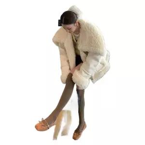 여성빅카라무스탕 아우터 캐주얼 데일리 오버핏 퍼 코트 루즈핏 자켓 페이크퍼 빅 무스탕