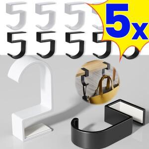 금속 휴대용 행잉 백  테이블 측면 후크  펀치 프리 이어폰 거치대  사무실 데스크탑 엣지 스탠드 행어  조