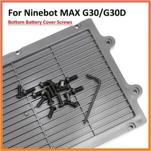 Ninebot MAX G30 전기 스쿠터 스테인레스 스틸 금속 나사 부품 용 하단 배터리 커버
