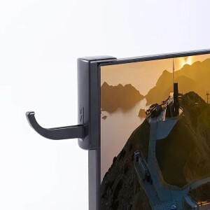 범용 헤드폰 걸이  드릴 필요 없는 접착식 벽/모니터 거치대   공간 절약형 이어폰 스탠드