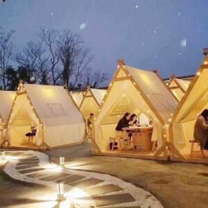 야외바베큐텐트 마당 캠핑 방수 펜션 야외 천막 인디언 바람막이 스틸 원형 쉘터 케이터링