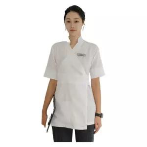 뷰티샵반팔직원복 여성 미용실 피부관리사 마사지 에스테틱 스파 뷰티샵 유니폼 작업복