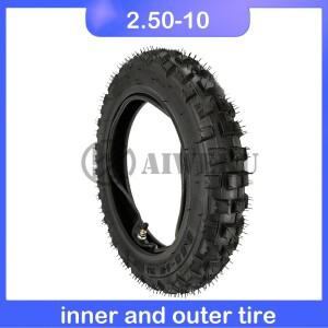 바이크 오토바이 모토 크로스 10 인치 림 2.50-10 49cc 2 스트로크 오프로드 바퀴 부품 용 전방 및 후방 휠