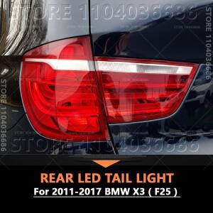2011-2017 F25 BMW X3 후면 LED 테일 라이트 스톱 브레이크 램프 미등 전구 없음 63217217311 63217217312