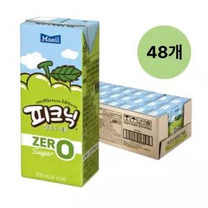 피크닉 제로 청포도 200ml 48개