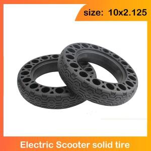 10인치 10x2.125 솔리드 타이어 허니컴 고무 폭발 방지 미끄럼 전동 스쿠터 부품 1개