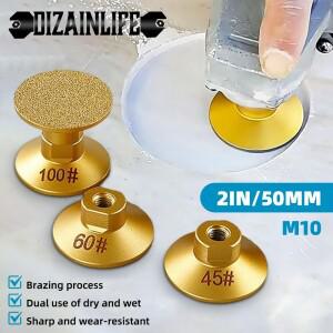 M10 다이아몬드 브레이징 플랫 그라인딩 헤드 대리석 스톤 수조 타일 엣지 트리밍 거친 연마  앵글 패드