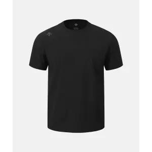 [국내매장판] 데상트 DESCENTE 듀얼리스 우븐 반팔 티셔츠 블랙 SR121DTS31 SR121DTS31_BLK0 228346